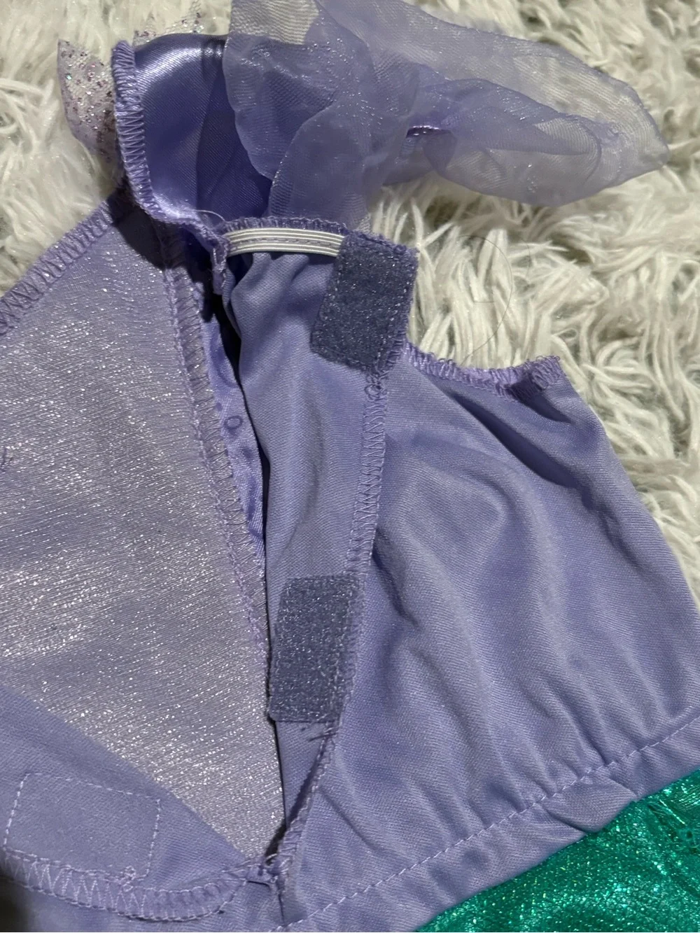 NWOT Disney Ariel The Little Mermaid Halloween Princess Costume Dress Gown 4